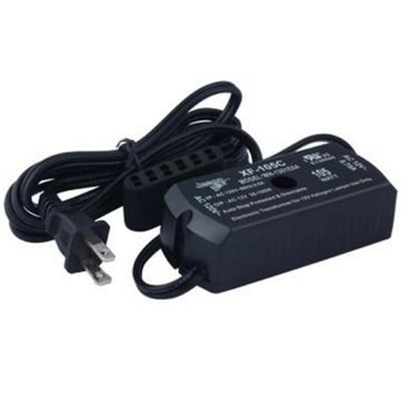 Jesco Lighting 12V AC Plug & Play Electronic Transformer, Black Finish JE308122